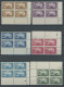 TUNESIEN 151-57 VB , 1928, Kinderfürsorge In Postfrischen Eckrandviererblocks, Pracht - Unused Stamps