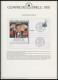 Delcampe - SPORT ,Brief , Olympische Spiele 1992 Im Spezialalbum Der Deutschen Sporthilfe Mit Blocks, Bogen, Markenheftchen, Streif - Andere & Zonder Classificatie