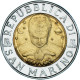 Monnaie, Saint Marin , 500 Lire, 1996, Rome, TTB+, Bimétallique, KM:357 - San Marino