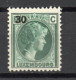 LUXEMBOURG    N° 323    NEUF AVEC CHARNIERE   COTE  0.25€    DUCHESSE CHARLOTTE SURCHARGE - 1926-39 Charlotte Rechterzijde