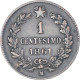 Monnaie, Italie, Centesimo, 1861, Milan, TB+, Bronze, KM:1.1 - 1861-1878 : Victor Emmanuel II