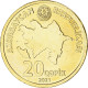 Monnaie, Azerbaïdjan, 20 Qapik, 2021, SPL, Laiton, KM:90 - Azerbaïdjan