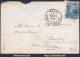 FRANCE N°22 SUR LETTRE ETOILE DE PARIS 31 + CAD CORPS LÉGISLATIF DU 25/11/18.. - 1862 Napoléon III.