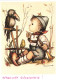 ILLUSTRATION, M.I. HUMMEL, THE OPINION/II, NR. 62.1178, CHILD, TRUMPET, BIRD, SIGNED, POSTCARD - Hummel