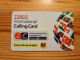 Prepaid Phonecard United Kingdom, Tesco International Calling Card - Emissions Entreprises