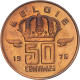 Monnaie, Belgique, Baudouin I, 50 Centimes, 1976, SUP, Bronze, KM:149.1 - 50 Centimes