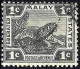 MALAYA 1923 1 Cents Black SG53 Used - Federated Malay States