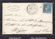 FRANCE N° 46B SUR LETTRE AVEC ETOILE DE PARIS 35 + R. DE LUXEMBOURG DU 31/10/1872 SIGNÉ CALVES - 1870 Emissione Di Bordeaux