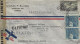 Cuba 1945 Habana Tobacco Cigars Airplane Registered Miami US Censored Cover - Covers & Documents