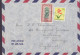Belgian Congo Par Avion BUKANU 1954 Cover Brief Lettre MITCHAM Surrey England Flower & Kunst Art Stamps - Briefe U. Dokumente