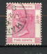 H-K  Yv. N° 33 ; SG N° 33 Fil CA (o)  2c Rose Carminé  Victoria  Cote  1 Euro BE   2 Scans - Used Stamps