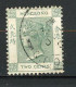 H-K  Yv. N° 34 ; SG N° 56 Fil CA (o)  2c Vert-gris  Victoria  Cote  1 Euro BE   2 Scans - Gebruikt