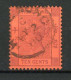 H-K  Yv. N° 41 ; SG N° 38 Fil CA (o)  10c Violet S Rouge  Victoria  Cote  1 Euro BE   2 Scans - Used Stamps