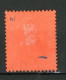 H-K  Yv. N° 41 ; SG N° 38 Fil CA (o)  10c Violet S Rouge Victoria  Cote  1 Euro BE   2 Scans - Usados