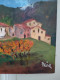 Delcampe - MIA (XXème ) "Village De Montagne Et Vignes"  Huile Sur Toile  école Française 38 X46 Cm - Oelbilder