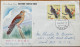 JAPAN 1963, FDC COVER USED TO USA, BIRD EASTERN TURTLE - DOVE TOKYO CITY CANCEL ATHELETIC POLE VOULT RUNNING DIVING GLOB - Storia Postale