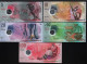 5 Pcs Set Maldives 5-10-20-50-100 Rufiyaa 2017-2018-2020-2022-2018 Polymer Unc - Maldiven