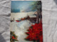 3d 3 D Lenticular Postcard Stereo The Winter Christmas TOPPAN Japan  A 227 - Stereoscopische Kaarten