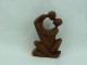 Beautiful Vintage Wooden Figurime Kissing Decorative Art #2218 - Wood