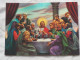 3d 3 D Lenticular Postcard Stereo Religion The Last Supper  TOPPAN  Japan A 227 - Stereoscopische Kaarten