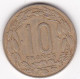 Cameroun, Afrique Equatoriale Française, 10 FRANCS 1965 Bronze Aluminium. KM# 2a - Cameroon