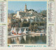 Calendrier-Almanach Des P.T.T 1986 Falalise D'Etretat (76) Menton (06)-OLLER Département AIN-01-Référence 441 - Tamaño Grande : 1981-90