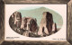 GRECE - Rochers Des Météores - Cadre En Bois - Carte Postale Ancienne - Grecia
