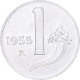 Monnaie, Italie, Lira, 1955, Rome, TTB+, Aluminium, KM:91 - 1 Lira