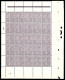 N°133, Semeuse 30c Lilas: Panneau De 25 Exemplaires Millésime '3' Avec Croix De Repère Et Perforation De Contrôle, TRES - Feuilles Complètes