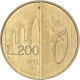 Monnaie, Saint Marin , 200 Lire, 1993, TTB, Bronze-Aluminium, KM:300 - San Marino