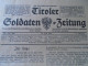 ZA478.12  Tiroler Soldaten Zeitung  26 Juli 1916 WWI  Letze Krieg  -Grande Guerre -World War I Newspaper  Tirol Austria - Duits