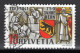 SCHWEIZ ABARTEN, 1941 10 Rp. 750 Jahre Stadt Bern, Orangegelb, Gestempelt - Abarten