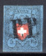 SCHWEIZ, 1850 Rayon I Blau, Ohne Kreuzeinfassung, Gestempelt - 1843-1852 Federale & Kantonnale Postzegels