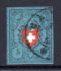 SCHWEIZ, 1850 Rayon I, Blau, Gestempelt - 1843-1852 Federale & Kantonnale Postzegels