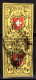 SCHWEIZ, 1850 Rayon II Gelb, Senkrechtes Paar, Gestempelt - 1843-1852 Federale & Kantonnale Postzegels