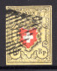 SCHWEIZ, 1850 Rayon II Gelb, Gestempelt - 1843-1852 Kantonalmarken Und Bundesmarken