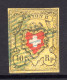 SCHWEIZ, 1850 Rayon II Gelb, Gestempelt - 1843-1852 Federale & Kantonnale Postzegels