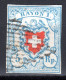 SCHWEIZ, 1851 Rayon I Hellblau, Gestempelt - 1843-1852 Kantonalmarken Und Bundesmarken