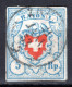 SCHWEIZ, 1851 Rayon I Hellblau, Gestempelt - 1843-1852 Kantonalmarken Und Bundesmarken