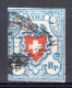 SCHWEIZ, 1851 Rayon I Hellblau, Gestempelt - 1843-1852 Federal & Cantonal Stamps