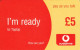 PREPAID PHONE CARD REGNO UNITO VODAFONE (CK3725 - BT Kaarten Voor Hele Wereld (Vooraf Betaald)