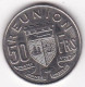 Réunion 50 Francs 1969 En Nickel KM12 , Date Rare , Lec# 101 Superbe - Reunión