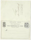Congo Belge Etat Indépendant Stibbe 7 Carte Double Entier Postal Avec Réponse Payée Vers L'Allemagne 1896 - Stamped Stationery
