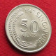 Singapore 50 Cents 1967 KM# 5 Lt 400 *VT Singapura Singapur Singapour - Singapore