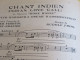 Partition Ancienne/"CHANT INDIEN " Rose-Marie/Théâtre MOGADOR/Rudolf FRIML/Ferréol & St Granier/Salabert/1925  PART372 - Andere & Zonder Classificatie