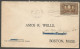 1921 Christian Endeavor World Reply Cover 3c Confederation Machine Moncton NB New Brunswick - Postal History