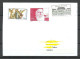 SCHWEDEN Sweden 2023 Cover To Estonia. Stamps Remained MINT (not Cancelled) Backside Sticker O With Arrival Cancel - Storia Postale