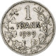 Monnaie, Belgique, Leopold II, Franc, 1909, TB+, Argent, KM:57.1 - 1 Frank