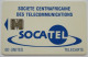 Central Afican Republic SOCATEL 60 Units - Logo Blue ( Tarifs On Reverse ) - Repubblica Centroafricana