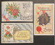 SET USA Three Greeting Postcard Embossed - Verzamelingen & Kavels